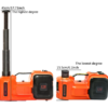 5 Ton Electric Hydraulic Jack, 4 in 1 Electric Car Jack with Electric Wrench